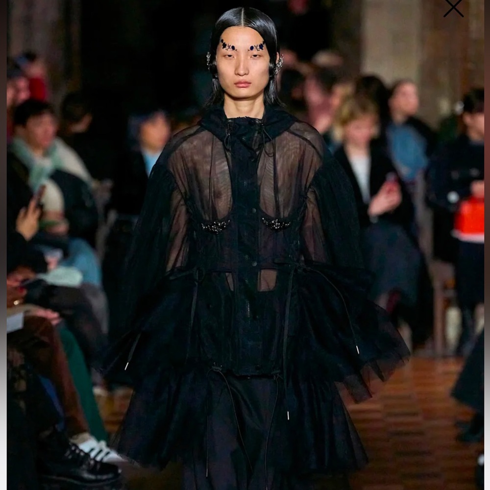 Simone Rocha puff sleeve button placket corset parka size 6
